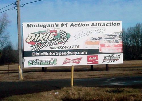 Dixie Motor Speedway - SIGN FROM RANDY